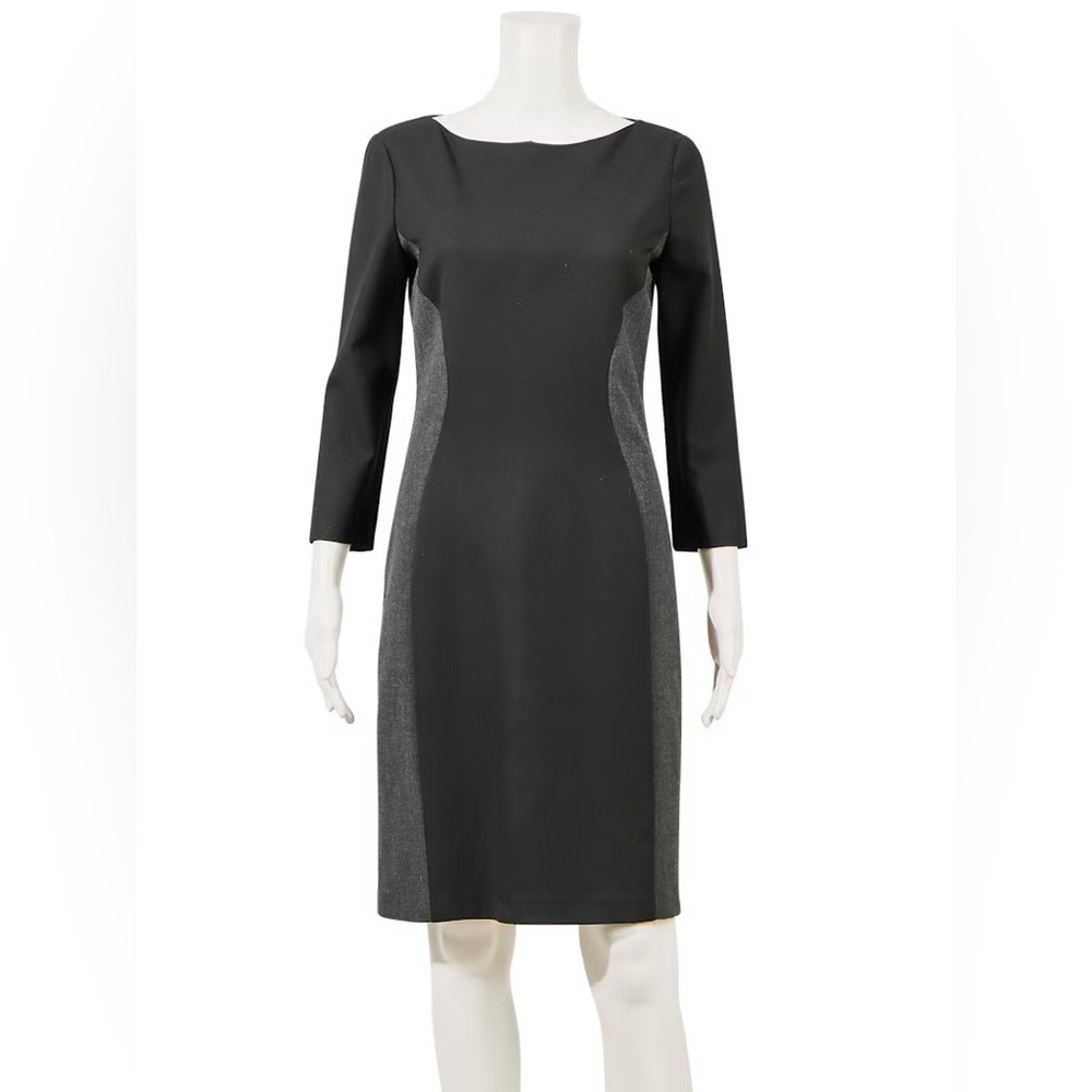 Armani Jeans Black and Gray Long Sleeve Dress y.
